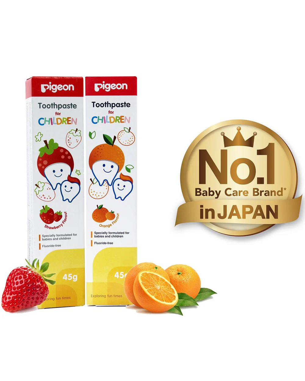 Pigeon Baby Toothpaste Orange Flavour - Image 5