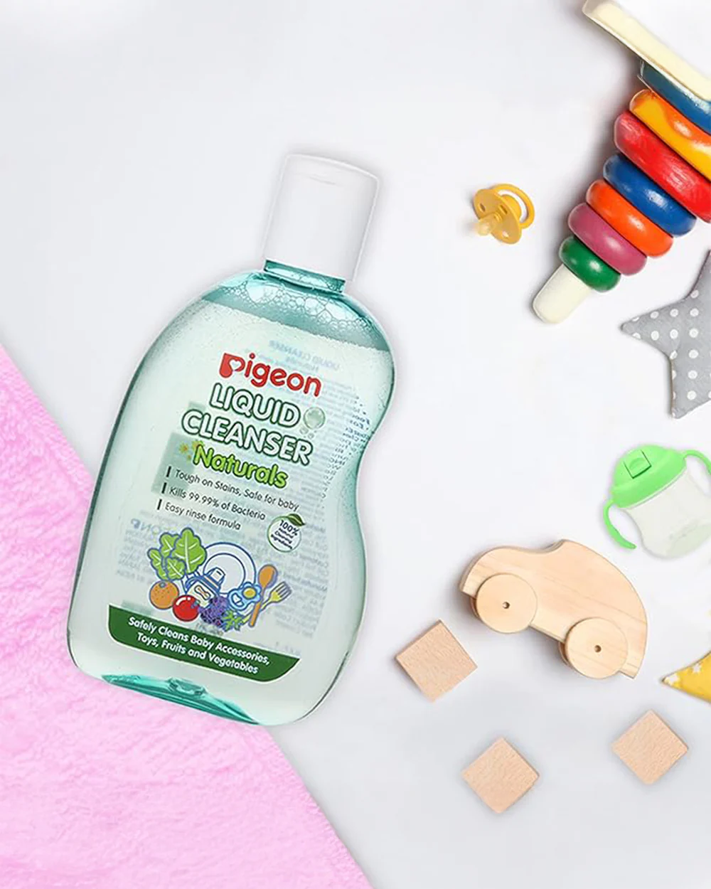 Pigeon Liquid Cleanser Bottle For Baby Feeding Bottle, Feeding Accessories, Fruits and Vegetables - Image 6
