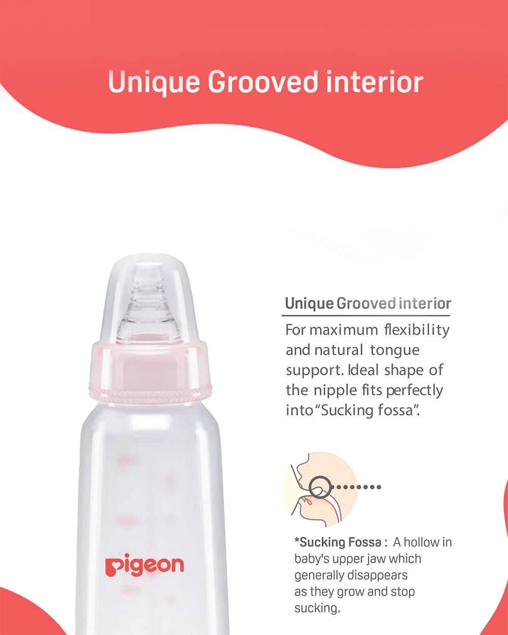 Pigeon Peristaltic Narrow Neck Feeding Bottle-Anti Colic-Adjustable Flow-240 ml-Large Size Nipple-Pack Of 2-Pink & White-9M+ - Image 6