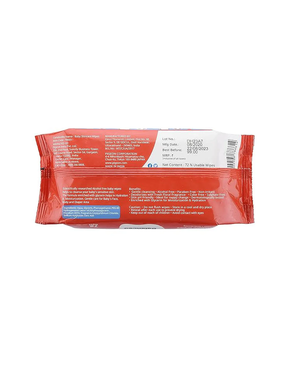 Pigeon Skincare Baby Wet Wipes-With Glycerin - Image 9