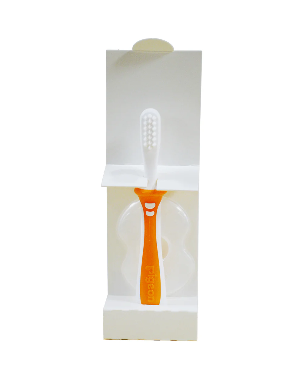 Pigeon Training Baby Toothbrush-Lesson 2-8 to 12M-Orange - Image 4