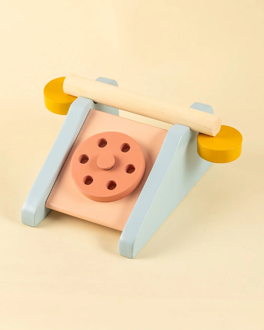 Playbox Clubhouse Telephone-Pretend & Play Toy-Vintage Inpired Design-Non Toxic Wood-12M+