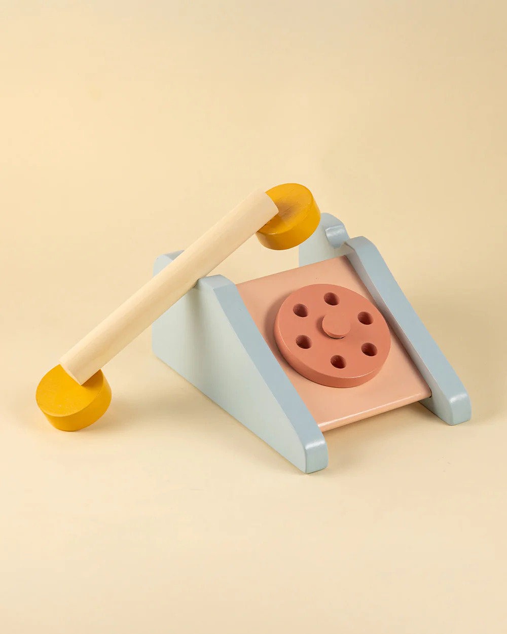 Playbox Clubhouse Telephone-Pretend & Play Toy-Vintage Inpired Design-Non Toxic Wood-12M+ - Image 4