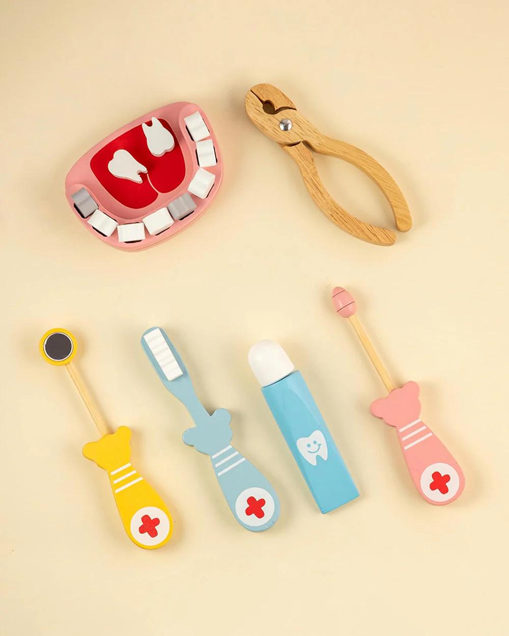 Playbox Happy Teeth-Includes 10 Teeth & 6 Tools-Promotes Role Play-Pretend & Play Toy-12M+ - Image 3