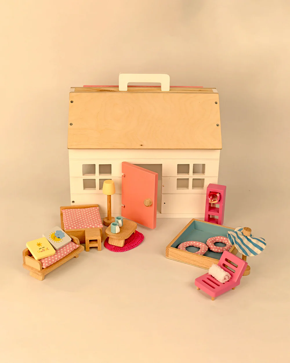 Playbox Pop’s Pool Side Villa-Doll House-Includes 8 Pieces-Enhances Imagination-36M+ - Image 3