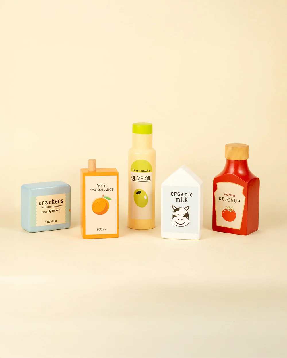 Playbox Shop N Roll Grocery Set-Pretend & Play Toy-Eco Friendly Wood-Encourages Role Play-12M+ - Image 2