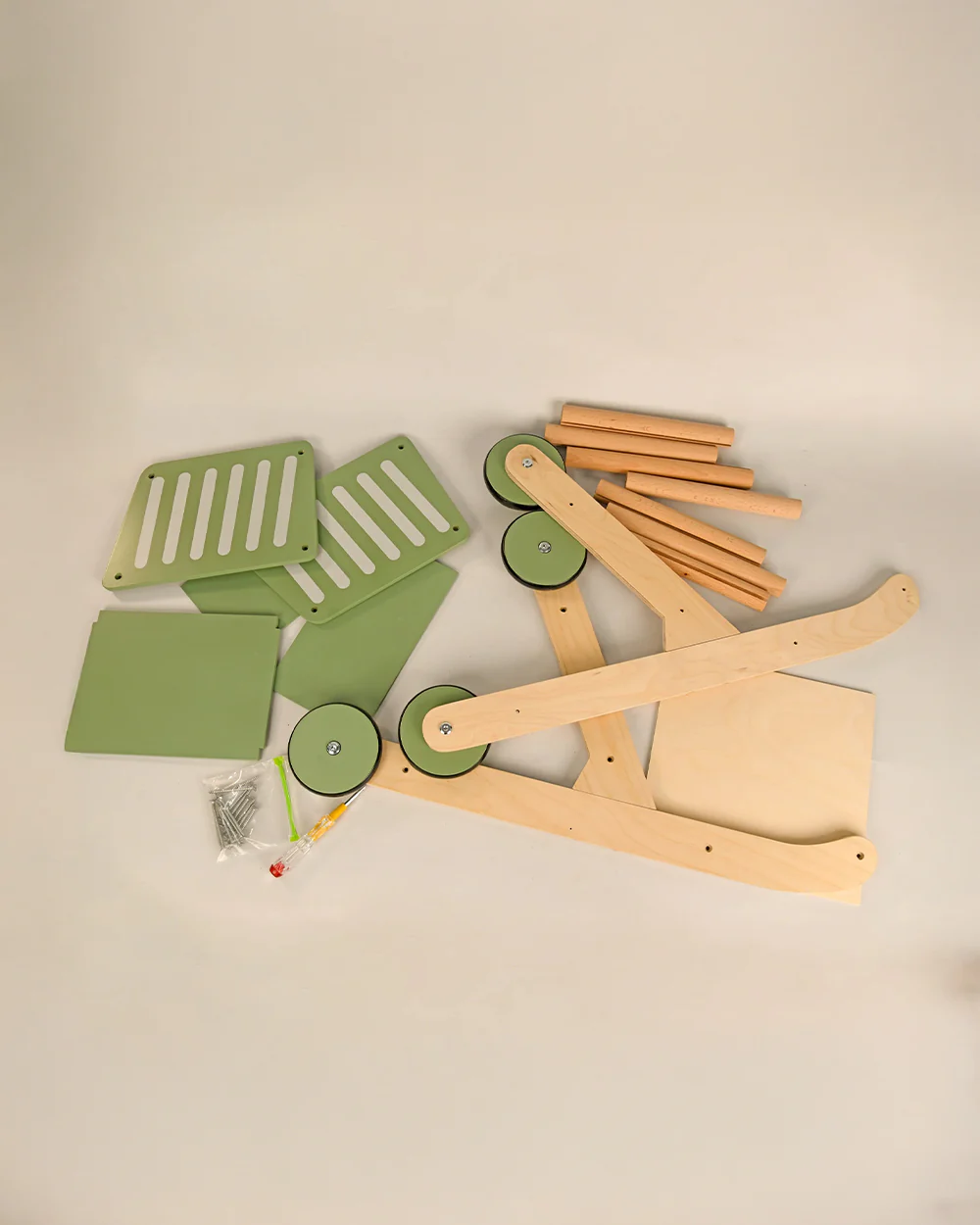 Playbox Shop N Roll Shopping Trolley-Pretend & Play Toy-Eco Friendly Wood-Encourages Role Play-Green-12M+ - Image 3