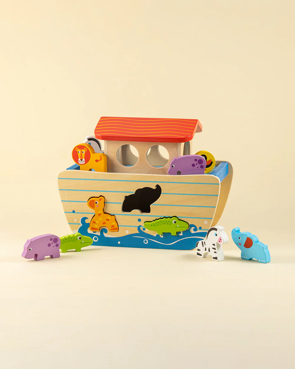 Playbox Wild Cruise-Includes Ship & 14 Animals-Enhances Hand Eye Coordination-Shape Sorter & Stacker-Learning & Educational Toys-12M+ - Image 2