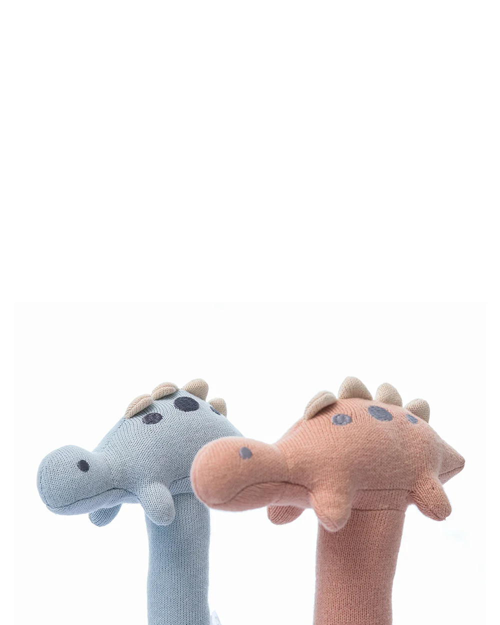 Pluchi Baby Pink Stego Dino-Promotes Tactile Stimulation-Easily Washable-Knitted Rattle Toy-For Infants - Image 5