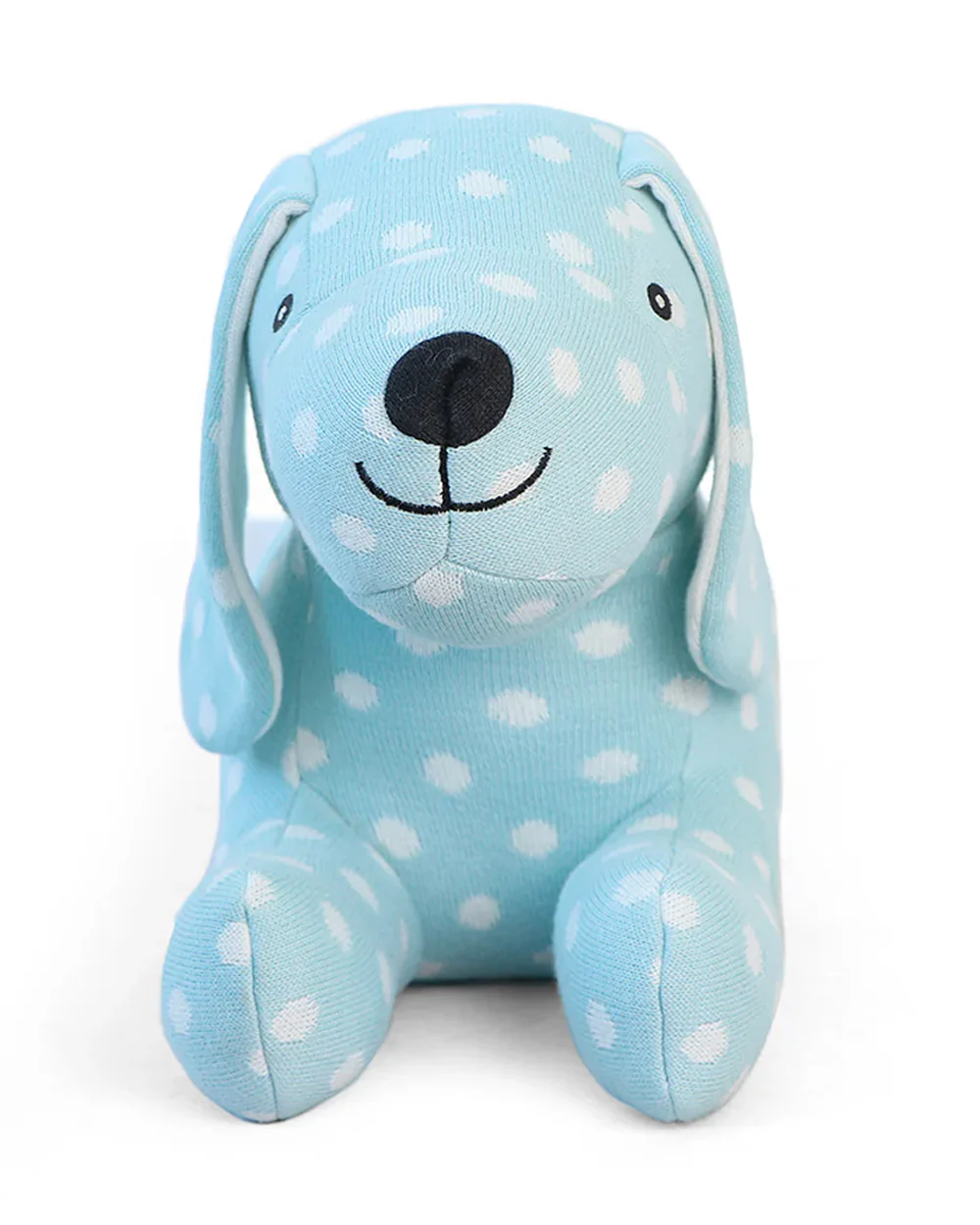 Pluchi Blue Pluto Dog Soft Toy-Promotes Tactile Stimulation-Easily Washable-Knitted Soft Toy-Plush Cuddly Toy For Newborn - Image 3