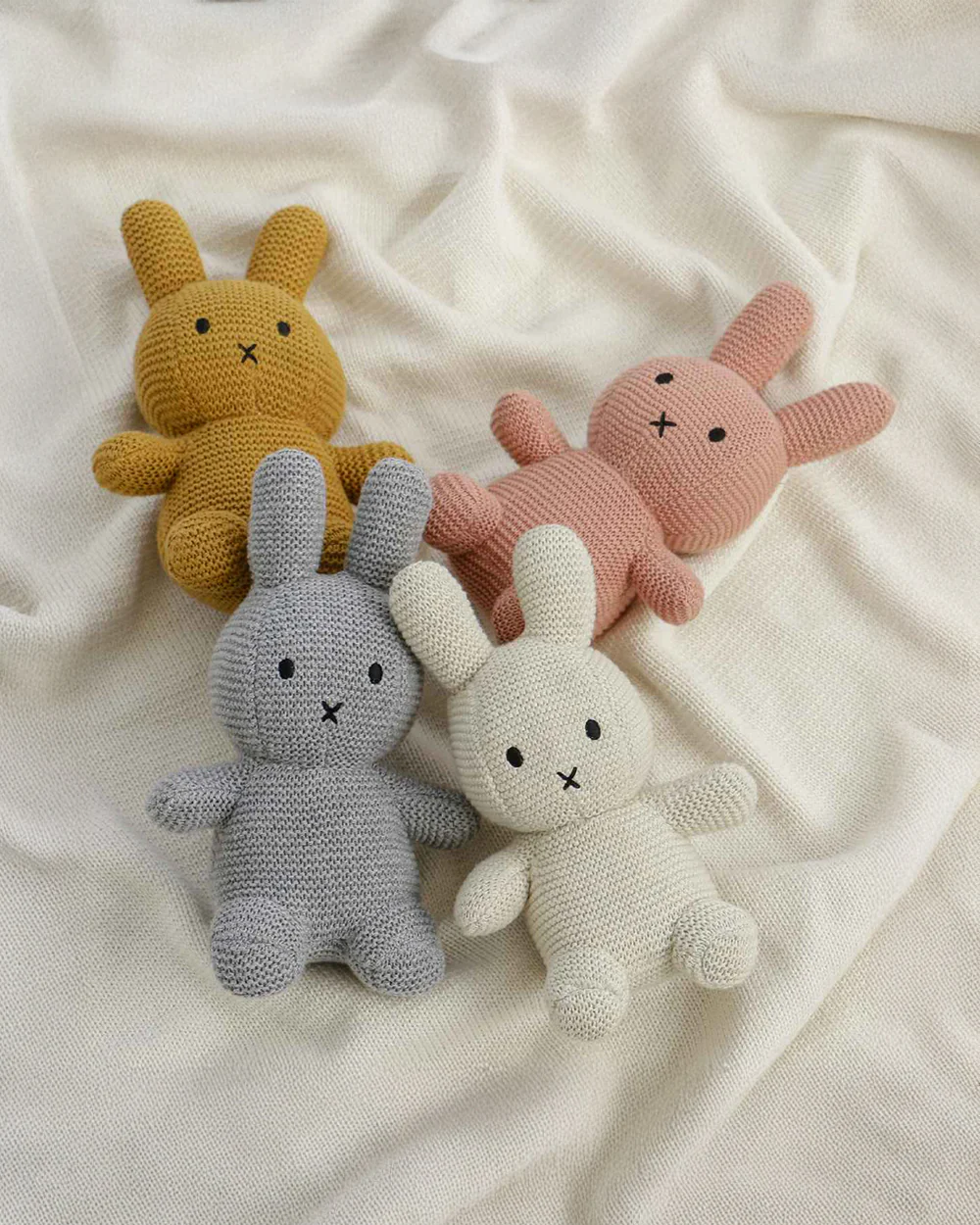Pluchi Bobby Grey 100% Cotton Knitted Soft Toy-Promotes Visual Stimulation-For Newborn - Image 3