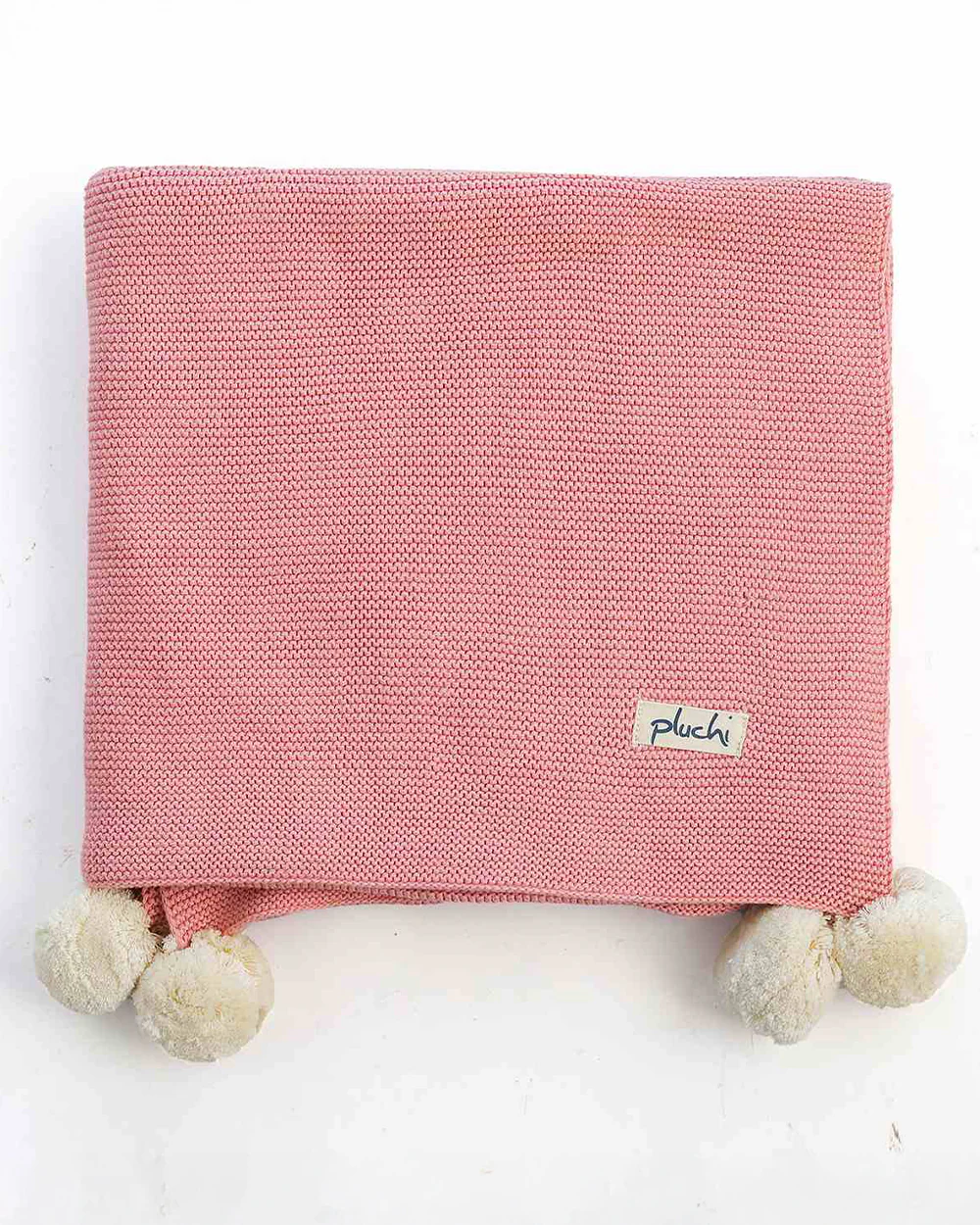 Pluchi Bugs Bunny Knitted Baby Blanket-Ultra Soft 100% Organic Cotton-All Seasons AC Blanket-Blossom & Ivory-For Infants - Image 2