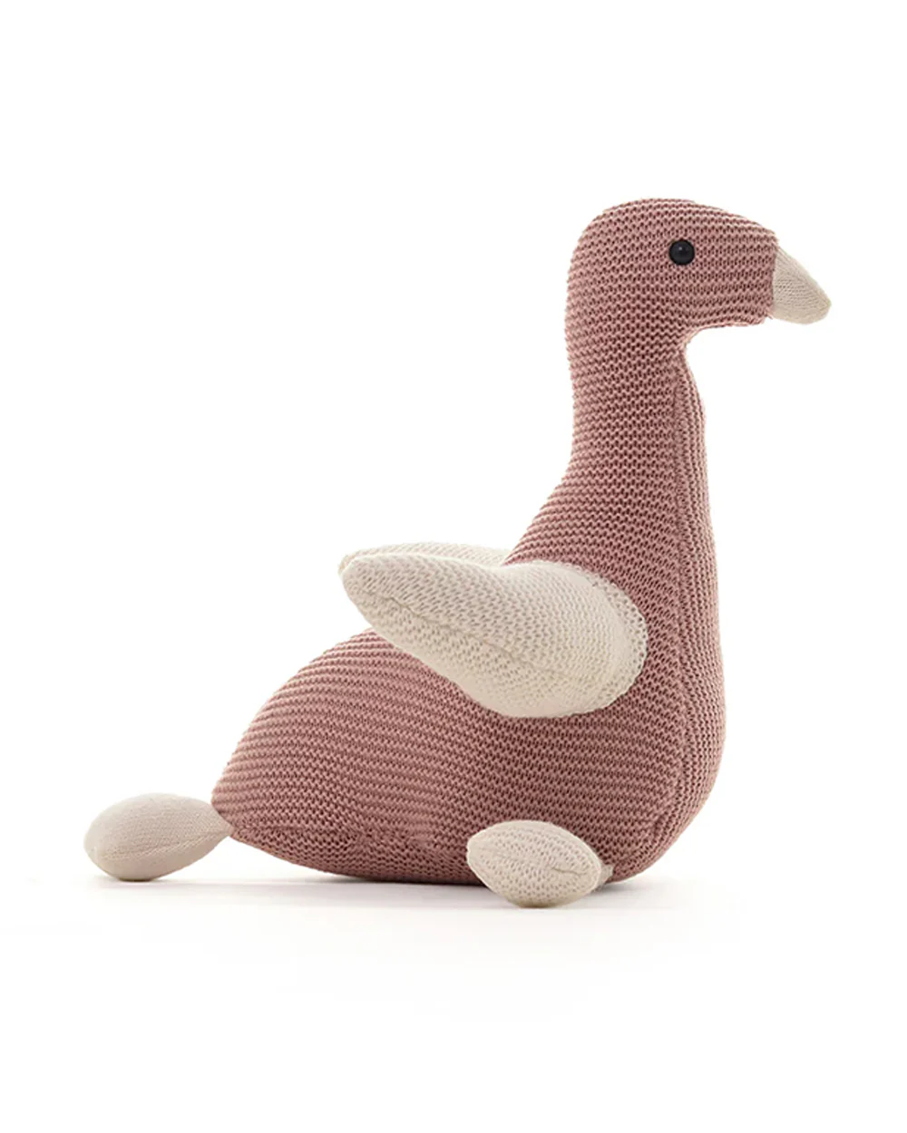 Pluchi Chuckles Bird Pale Pink-Cotton Knitted Soft Toy-Promotes Visual Stimulation-Plush Cuddly Toy For Newborn