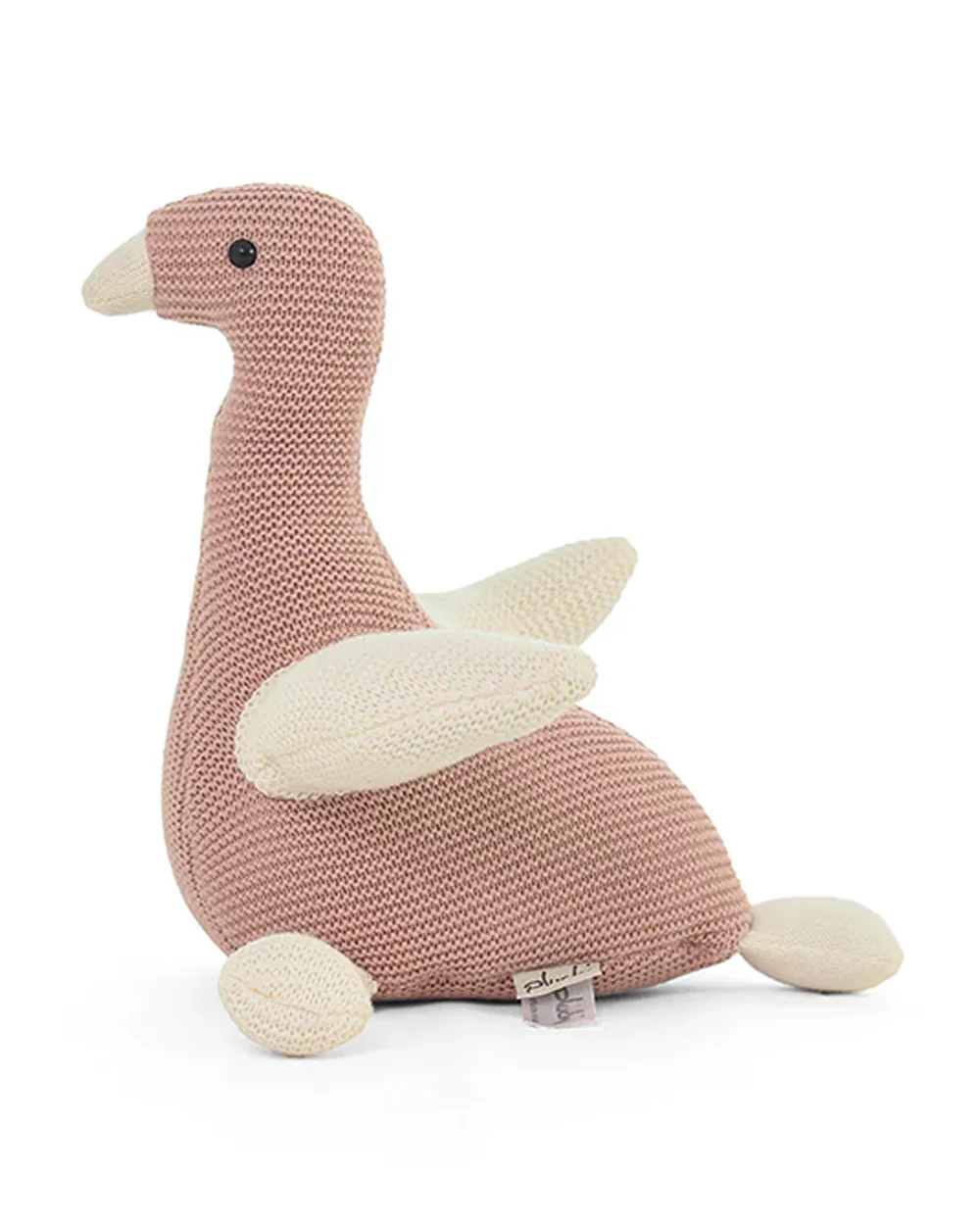Pluchi Chuckles Bird Pale Pink-Cotton Knitted Soft Toy-Promotes Visual Stimulation-Plush Cuddly Toy For Newborn - Image 4
