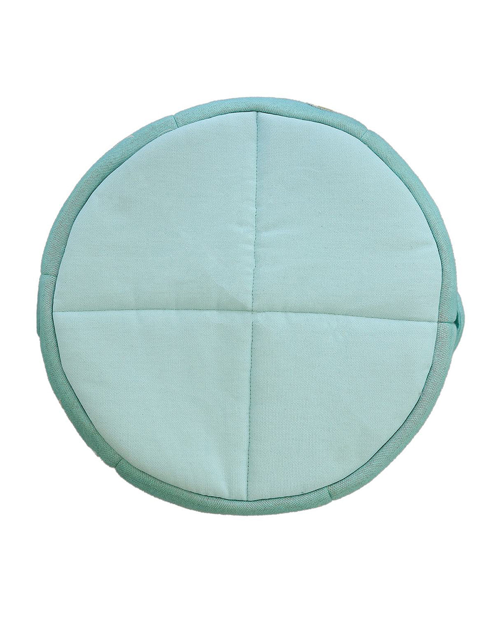 Pluchi Donald Duck Laundry Basket-With Handles-Cotton Knitted Large Basket for Clothes & Toys-Pearl Aqua - Image 3