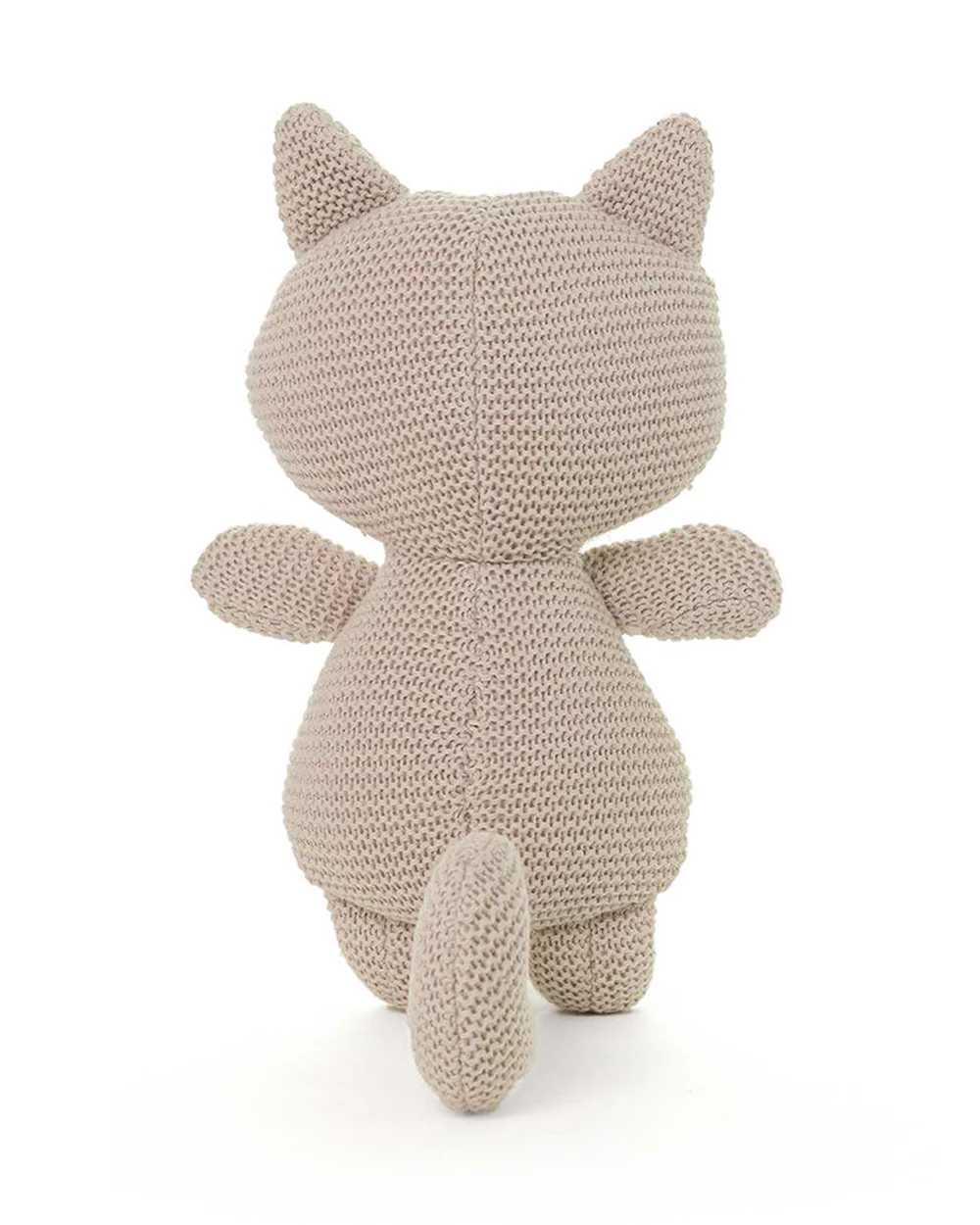 Pluchi Kitty Cat Pale Whisper Cotton Knitted Soft Toy-Promotes Tactile Stimulation-Plush Cuddly Toy For Newborn - Image 5