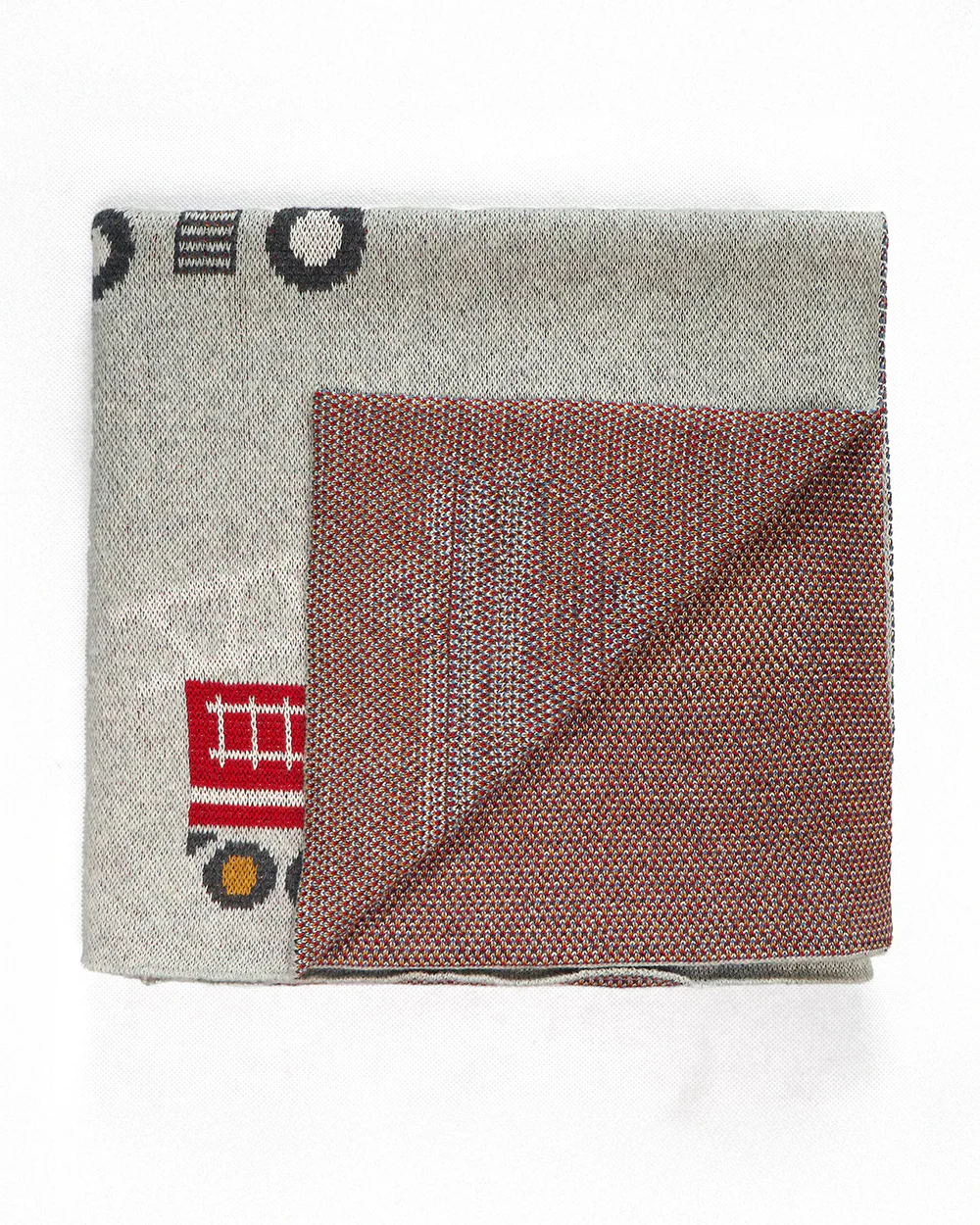 Pluchi Lets Go Exploring Knitted Baby Blanket-100% Cotton-Multicolor-For Infants - Image 2