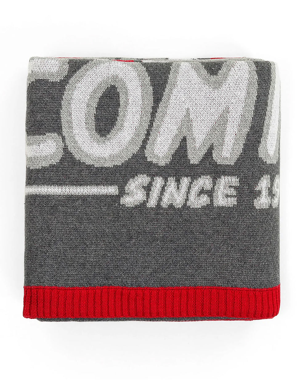 Pluchi Marvel Cosmics Knitted Baby Blanket-100% Cotton-All Seasons AC Blanket-Grey & Red-For Toddlers - Image 8