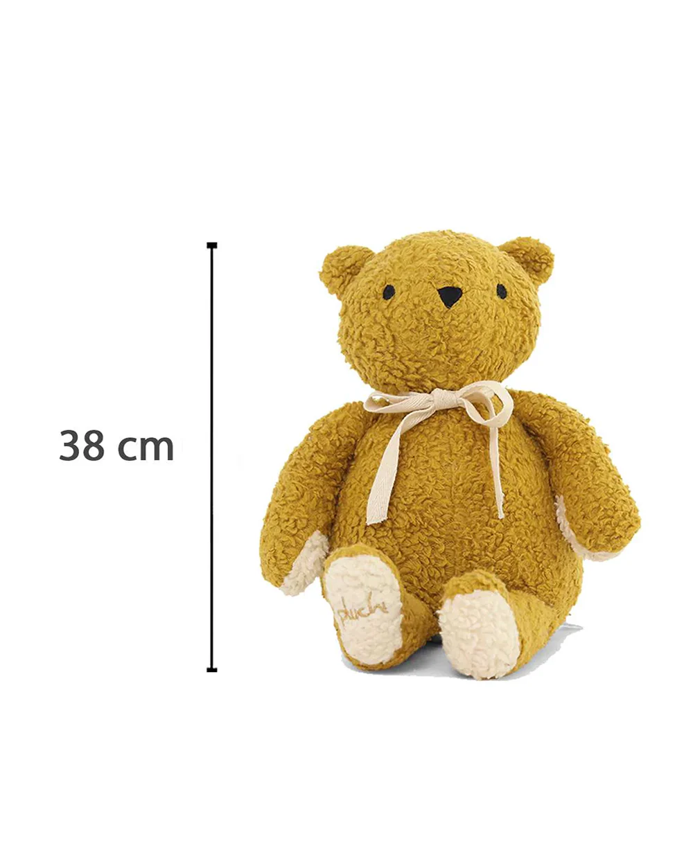 Pluchi Mr. Fluff Honey Gold Cotton Knitted Soft Toy-Promotes Tactile Stimulation-Plush Cuddly Toy For Newborn - Image 6