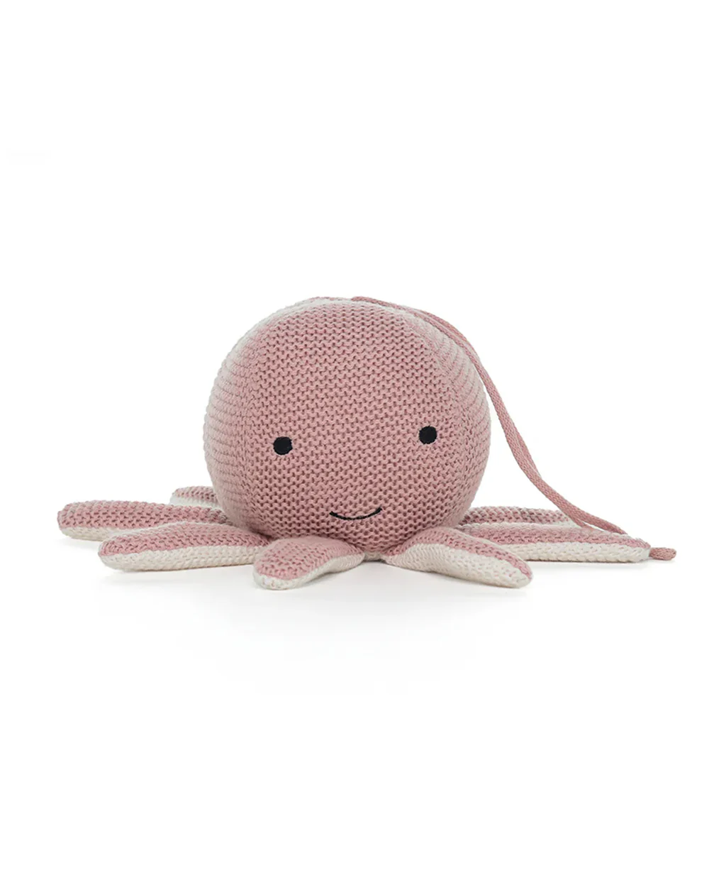 Pluchi Ozy Cameo Pink & Ivory Octopus Soft Music Toy-Soothing Music-Promotes Tactile Stimulation-Easily Washable-Knitted Soft Music Toy-Plush Cuddly Toy For Newborn - Image 2