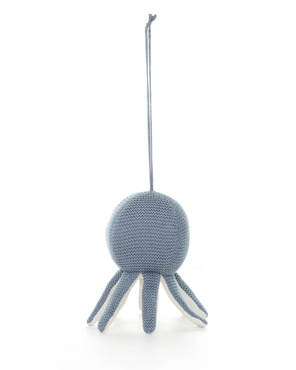 Pluchi Ozy Smoke Blue & Ivory Octopus Soft Music Toy-Soothing Music-Promotes Tactile Stimulation-Easily Washable-Knitted Soft Music Toy-Plush Cuddly Toy For Newborn - Image 5
