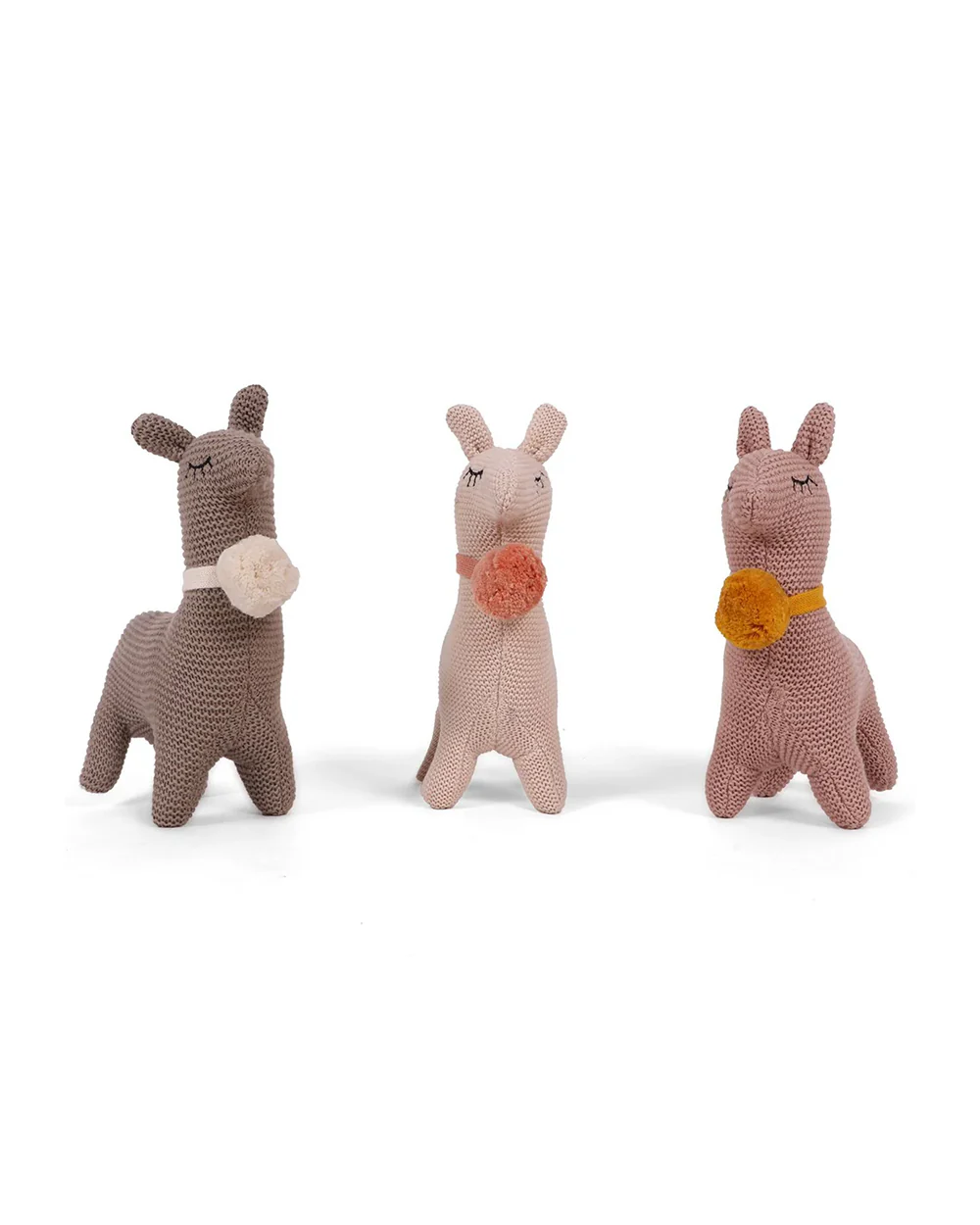 Pluchi Pale Pink Sweet Llama Soft Toy-Promotes Tactile Stimulation-Easily Washable-Knitted Soft Toy-Plush Cuddly Toy For Newborn - Image 3