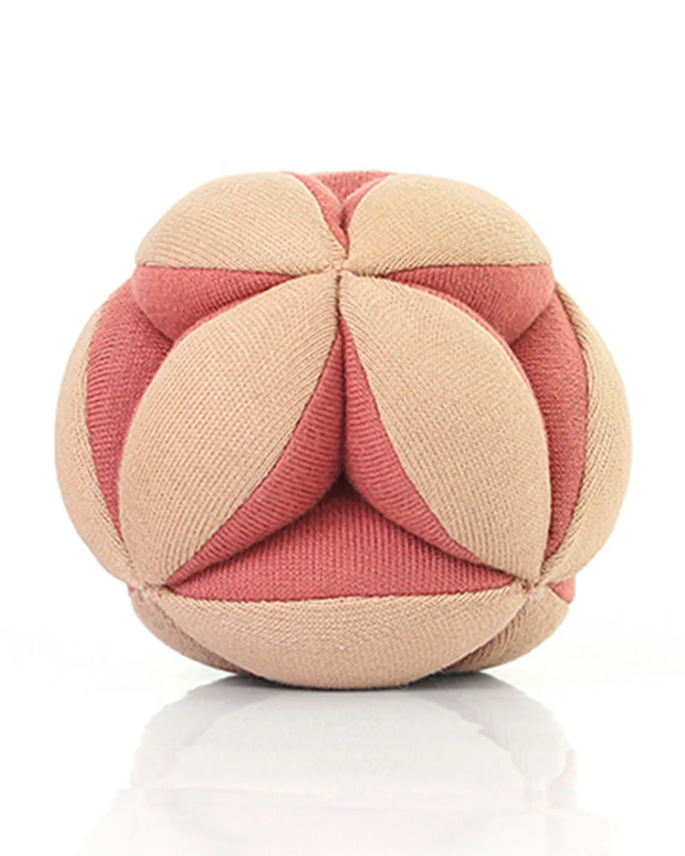 Pluchi Pink Flower Rattle Ball-Promotes Tactile Stimulation-Easily Washable-Knitted Rattle Toy-For Infants