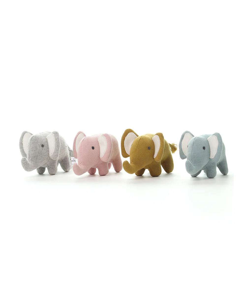 Pluchi Rifle Green Harris The Elephant-Promotes Tactile Stimulation-Easily Washable-Knitted Soft Toy-Plush Cuddly Toy For Newborn - Image 5
