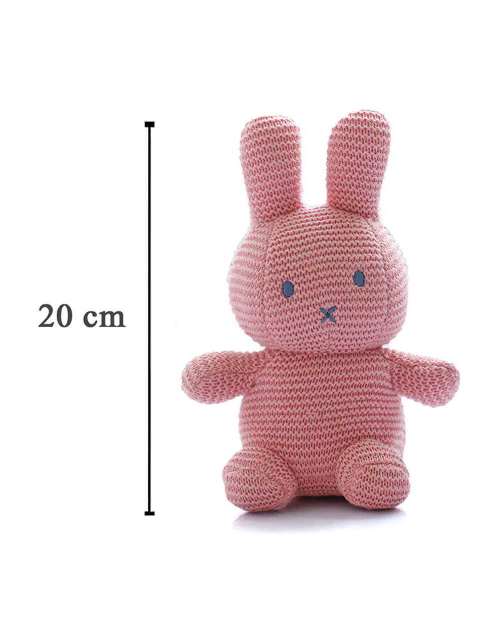 Pluchi Rosie Rattle Bunny Soft Toy-Promotes Tactile Stimulation-Easily Washable-Knitted Soft Toy-Plush Cuddly Toy For Newborn - Image 4