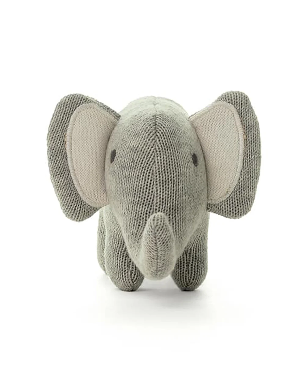 Pluchi Vanilla Grey Harris The Elephant-Promotes Tactile Stimulation-Easily Washable-Knitted Soft Toy-Plush Cuddly Toy For Newborn - Image 2