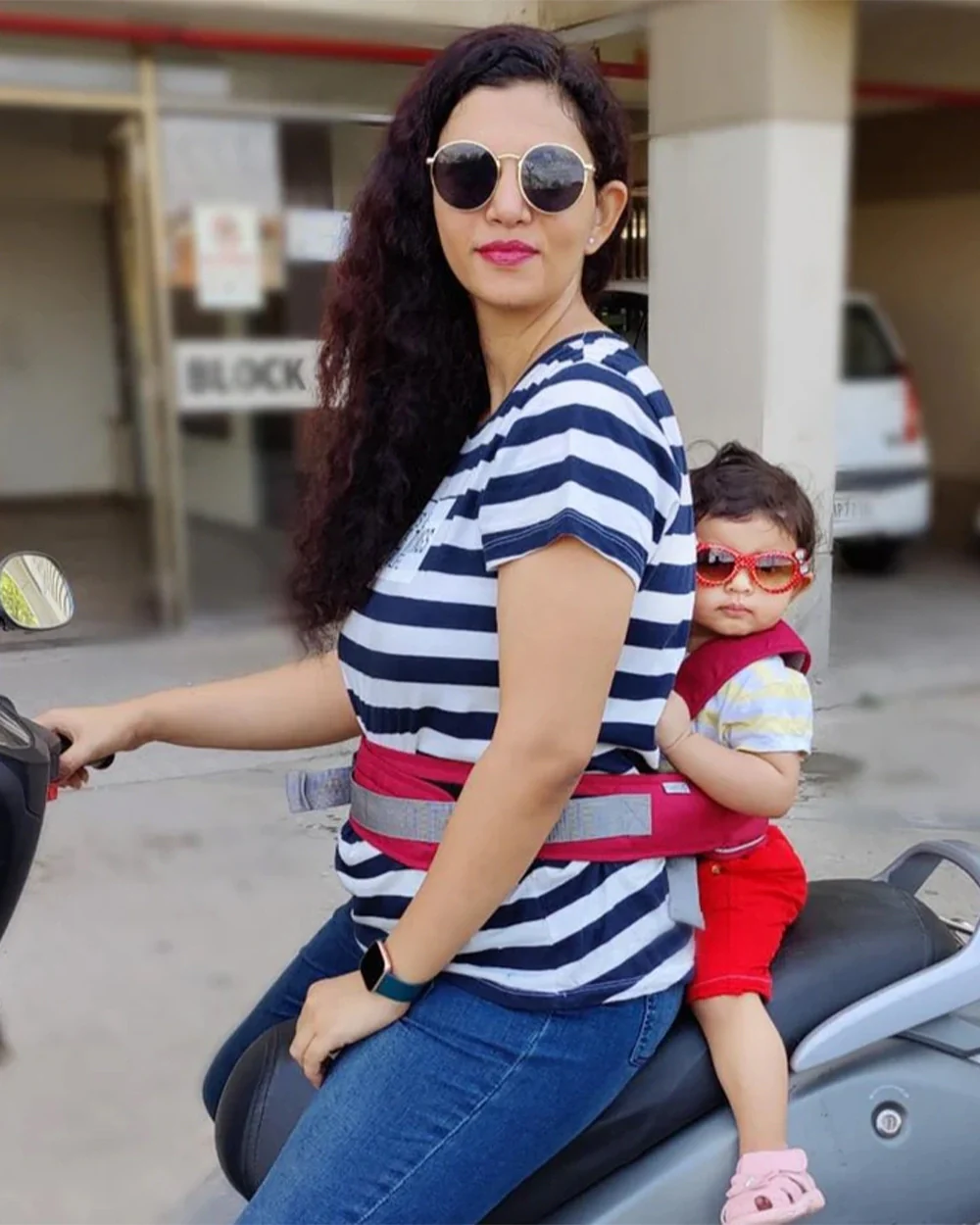 Polka Tots Baby Safety Travel Belt-3 Point Adjustable Strap-2 Way Carry Positions-For 1.5Y to 4Y (Upto 15kg)-Cat - Image 3