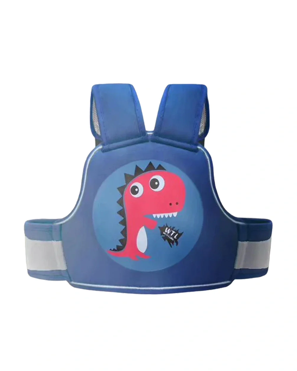 Polka Tots Baby Safety Travel Belt-3 Point Adjustable Strap-2 Way Carry Positions-For 1.5Y to 4Y (Upto 15kg)-Dinosaur