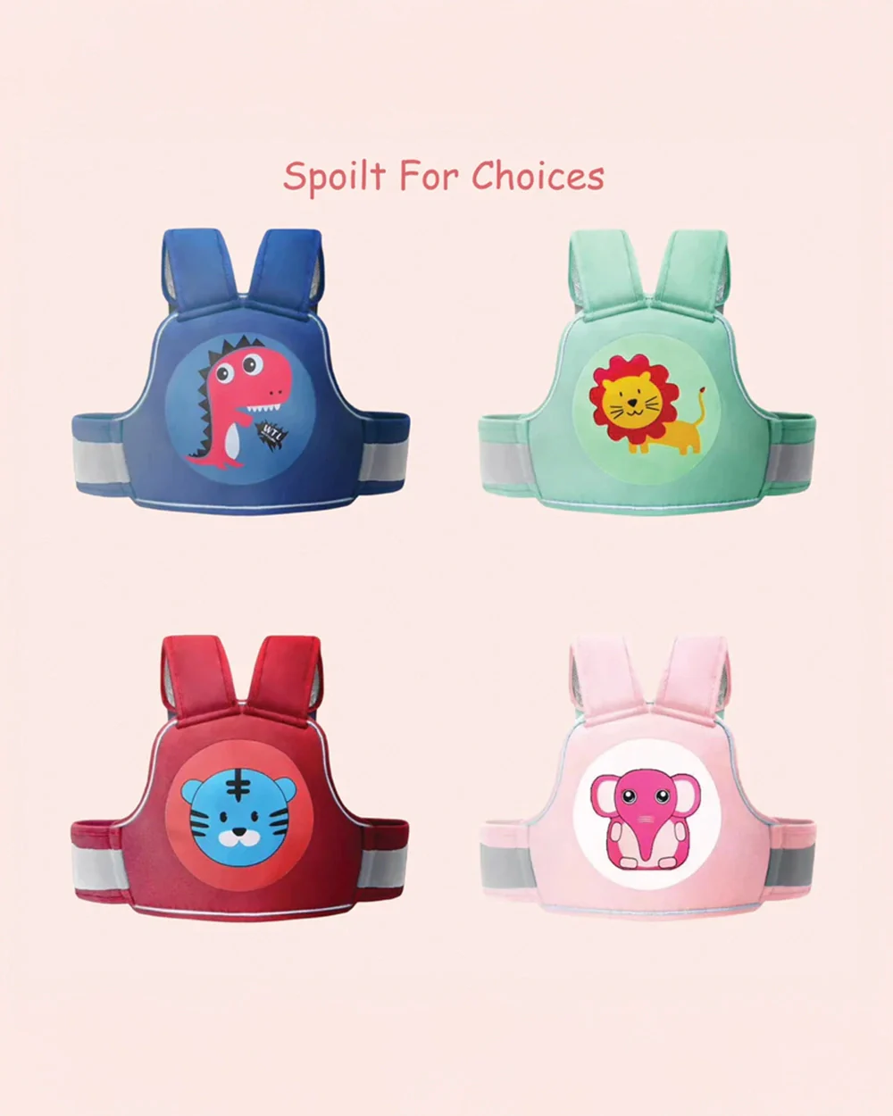 Polka Tots Baby Safety Travel Belt-3 Point Adjustable Strap-2 Way Carry Positions-For 1.5Y to 4Y (Upto 15kg)-Dinosaur - Image 5
