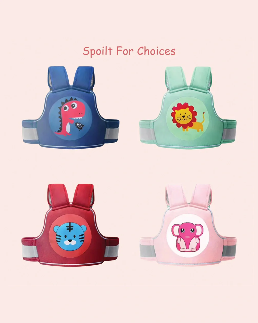 Polka Tots Baby Safety Travel Belt-3 Point Adjustable Strap-2 Way Carry Positions-For 1.5Y to 4Y (Upto 15kg)-Lion - Image 3
