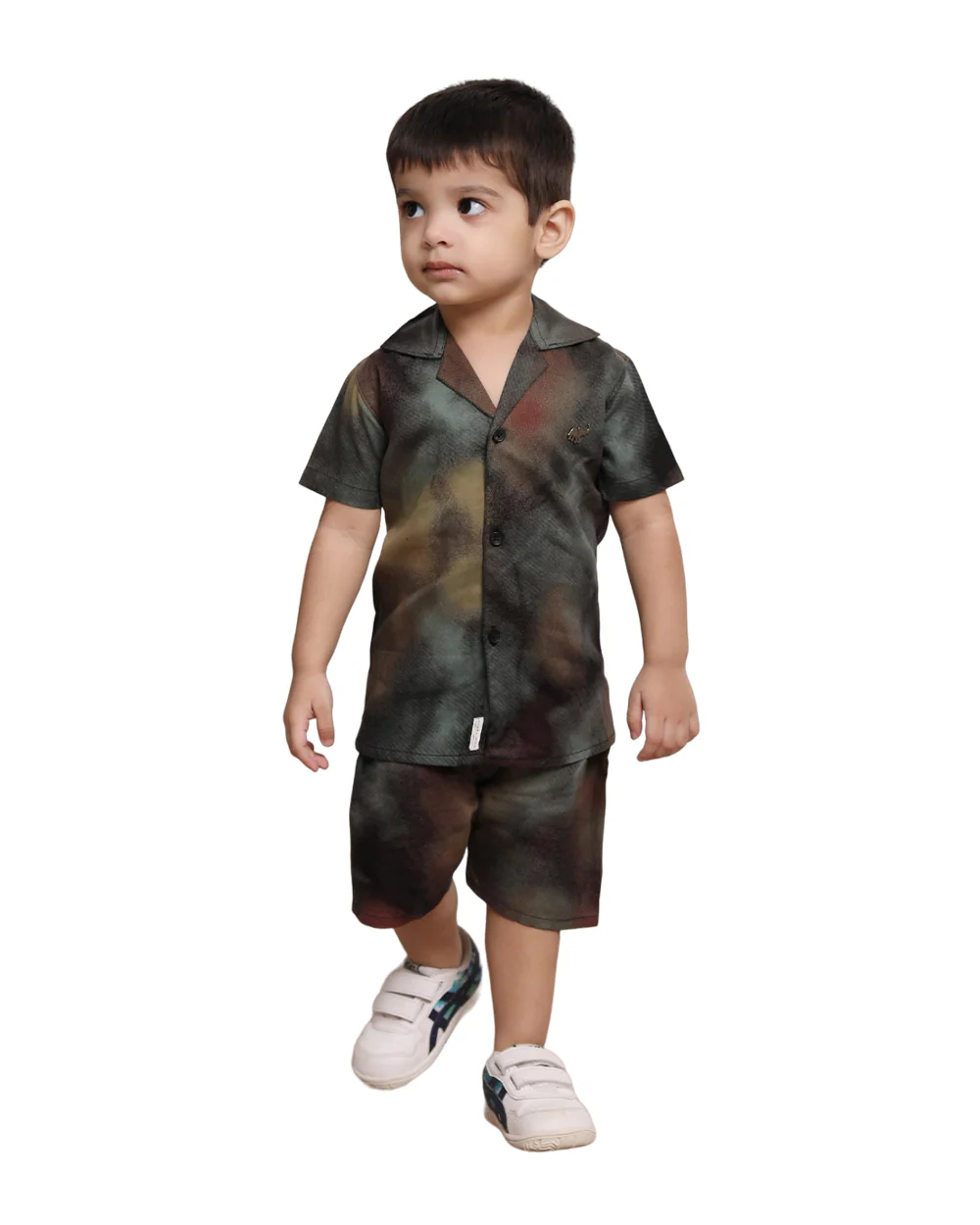 Polka Tots Black Coord Set-Cotton-Tie Dye-For Infants - Image 4