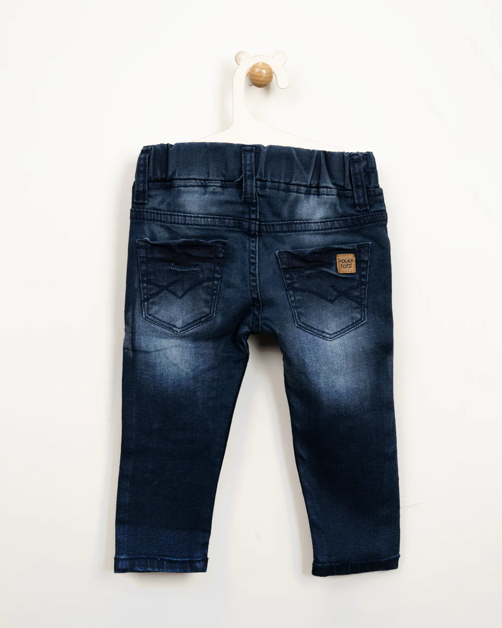 Polka Tots Blue Jeans-Dude-Denim-For Infants - Image 2