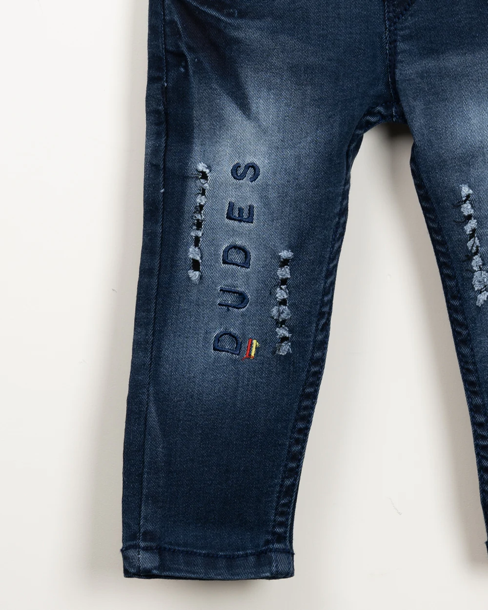 Polka Tots Blue Jeans-Dude-Denim-For Infants - Image 5