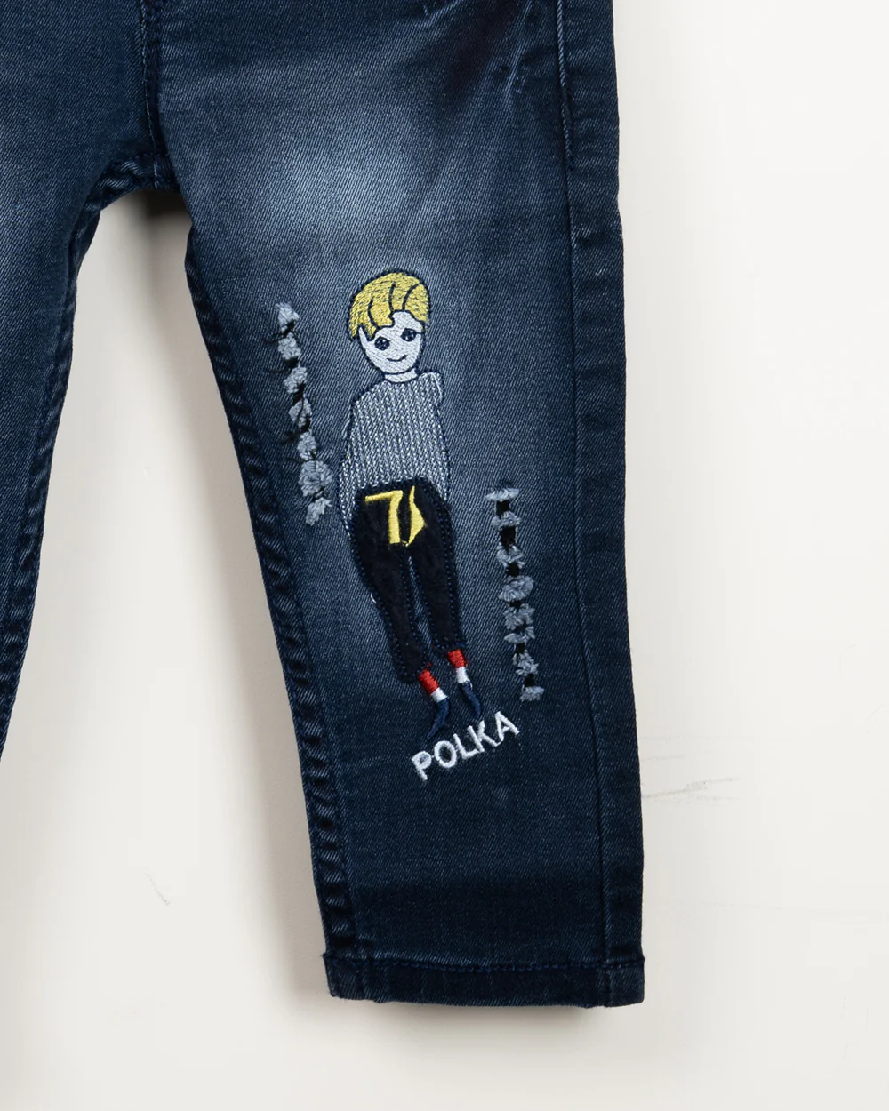 Polka Tots Blue Jeans-Dude-Denim-For Infants - Image 6