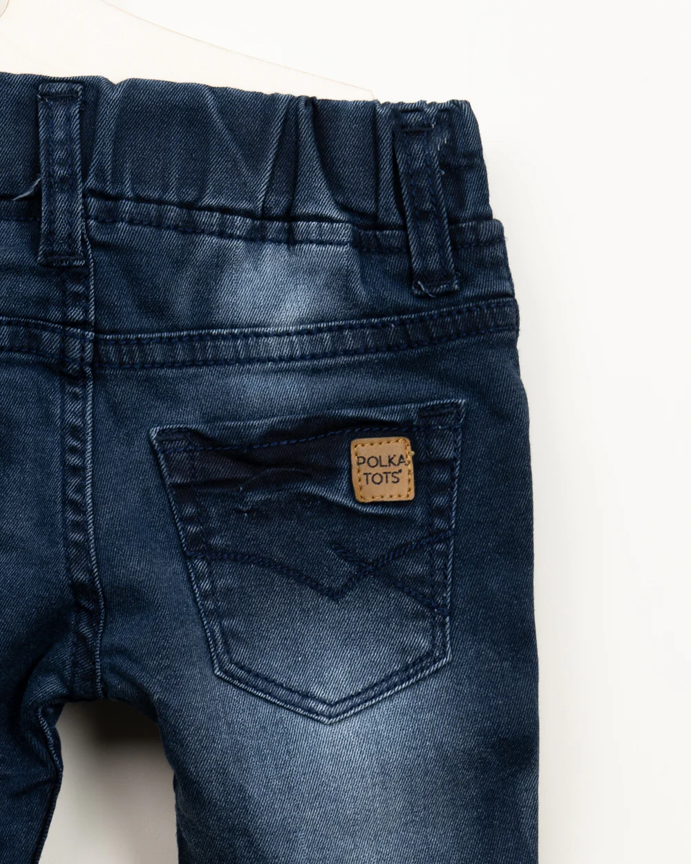 Polka Tots Blue Jeans-Dude-Denim-For Infants - Image 7