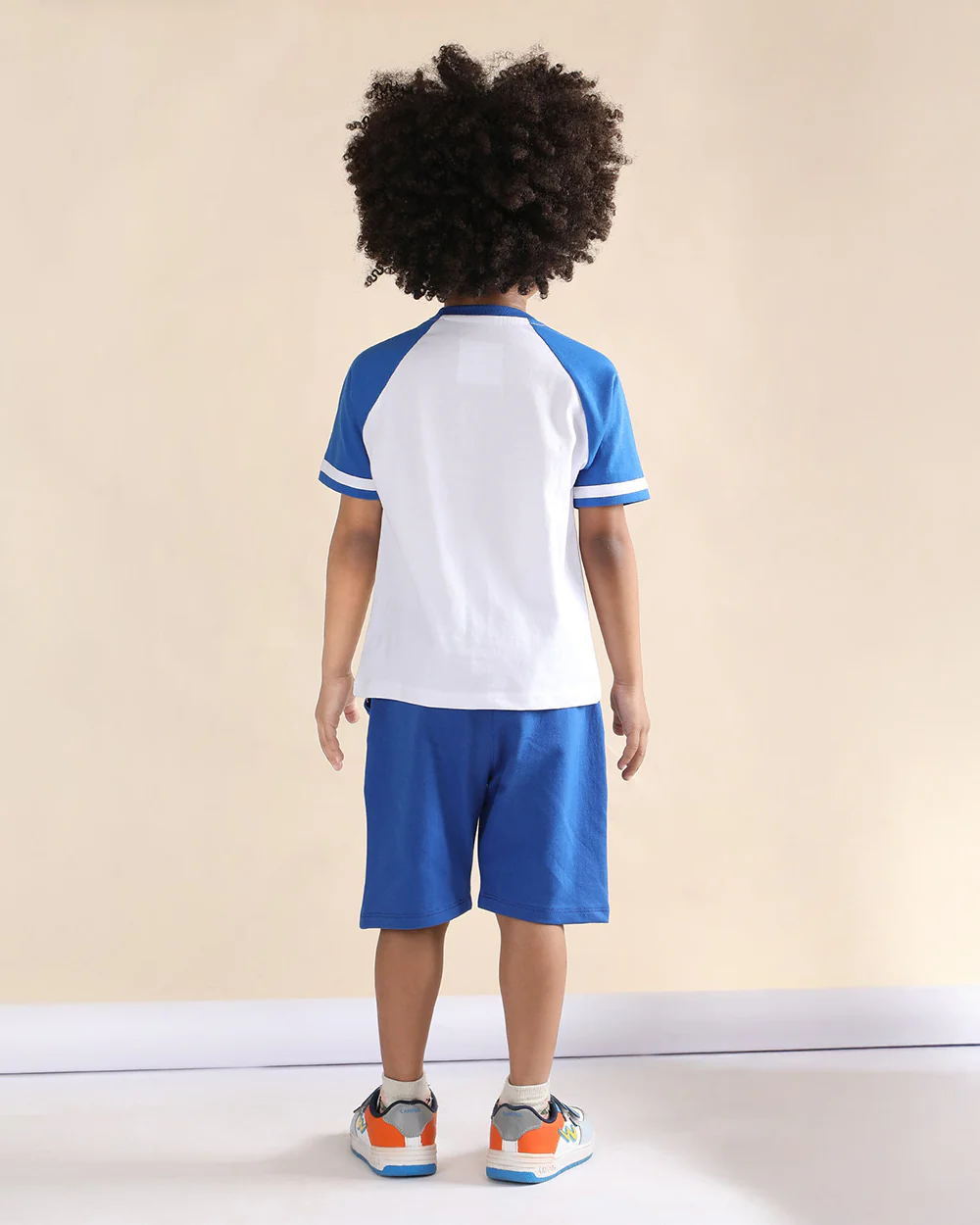Polka Tots Blue T-shirt & Shorts Set-Scooter Gang-Cotton-For Infants - Image 2