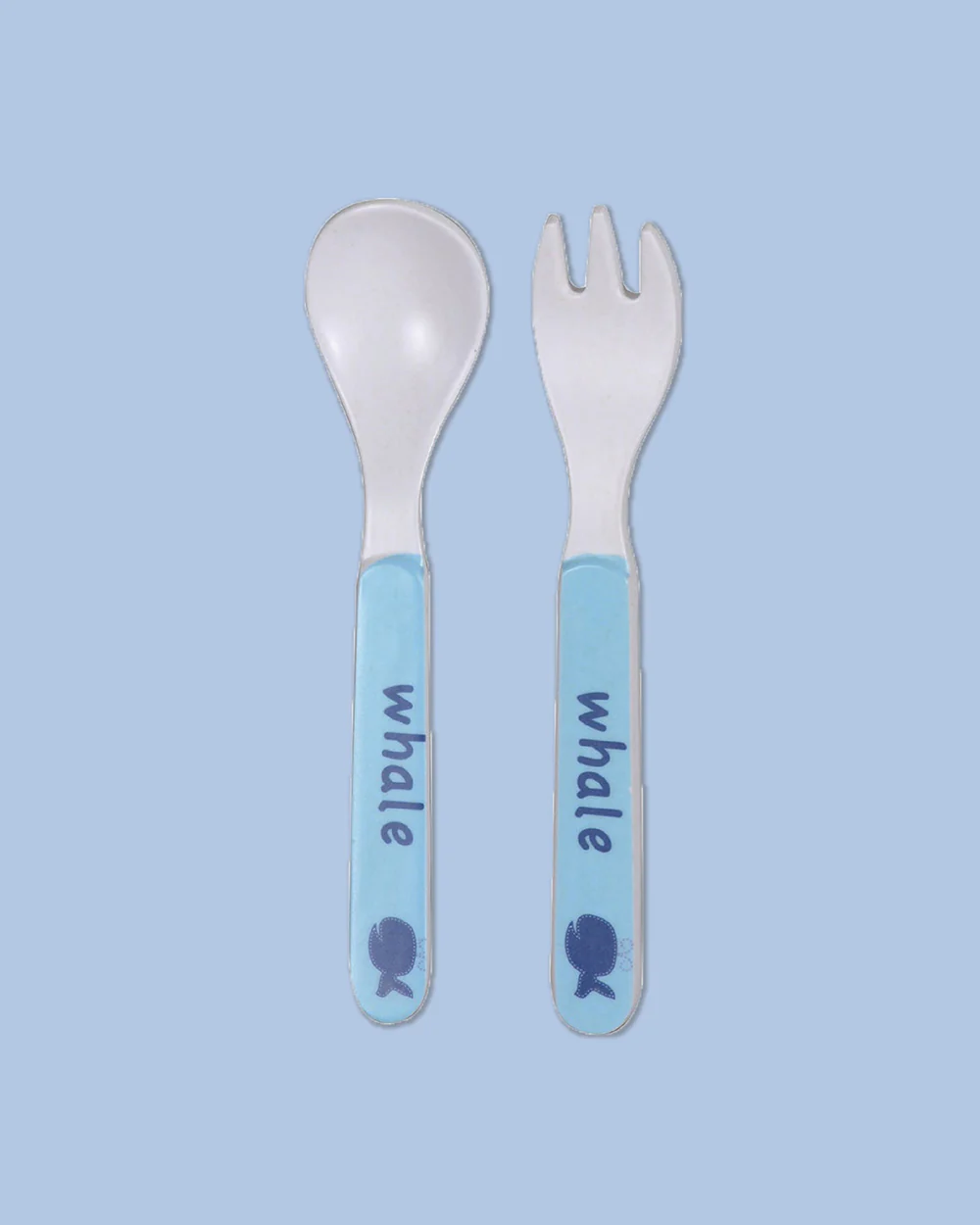 Polka Tots Eco-Friendly Bamboo Fiber Meal Set-Cute Whale-Set of 5-For Feeding Infants - Image 6