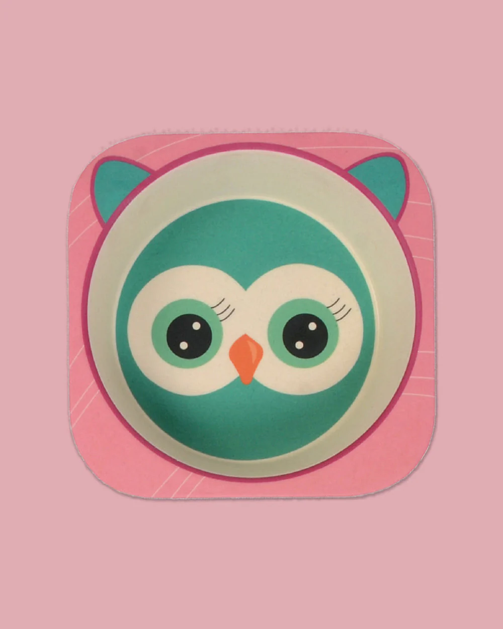 Polka Tots Eco-Friendly Bamboo Fiber Meal Set-Night Owl-Set of 5-For Feeding Infants - Image 4