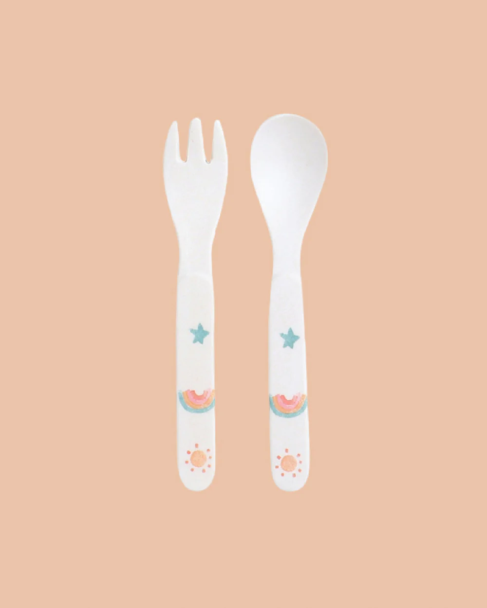 Polka Tots Eco-Friendly Bamboo Fiber Meal Set-Sunshine-Set of 5-For Feeding Infants - Image 6