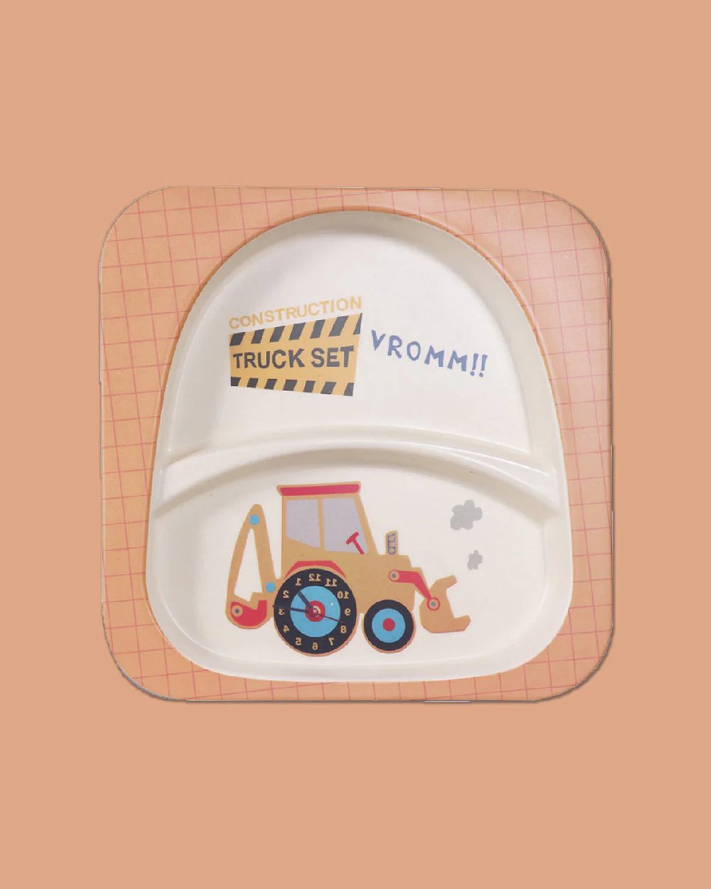 Polka Tots Eco-Friendly Bamboo Fiber Meal Set-Truck-Set of 5-For Feeding Infants - Image 3
