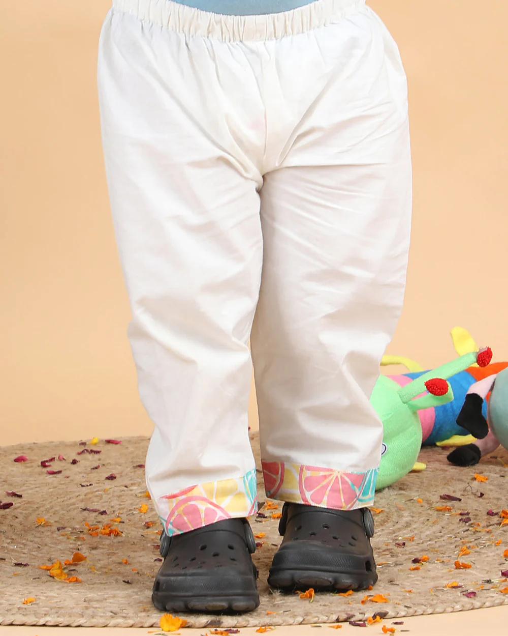 Polka Tots Multicolor-Kurta Set-Lemon Print-Cotton-For Infants - Image 8