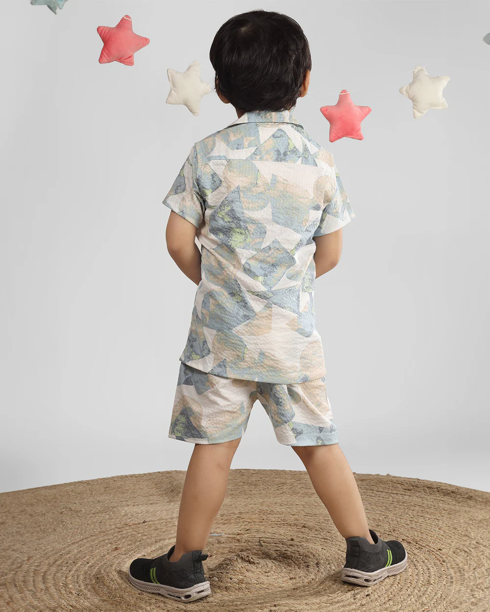 Polka Tots Pink & Blue Coord Set-Cotton-Tie Dye-For Infants - Image 7
