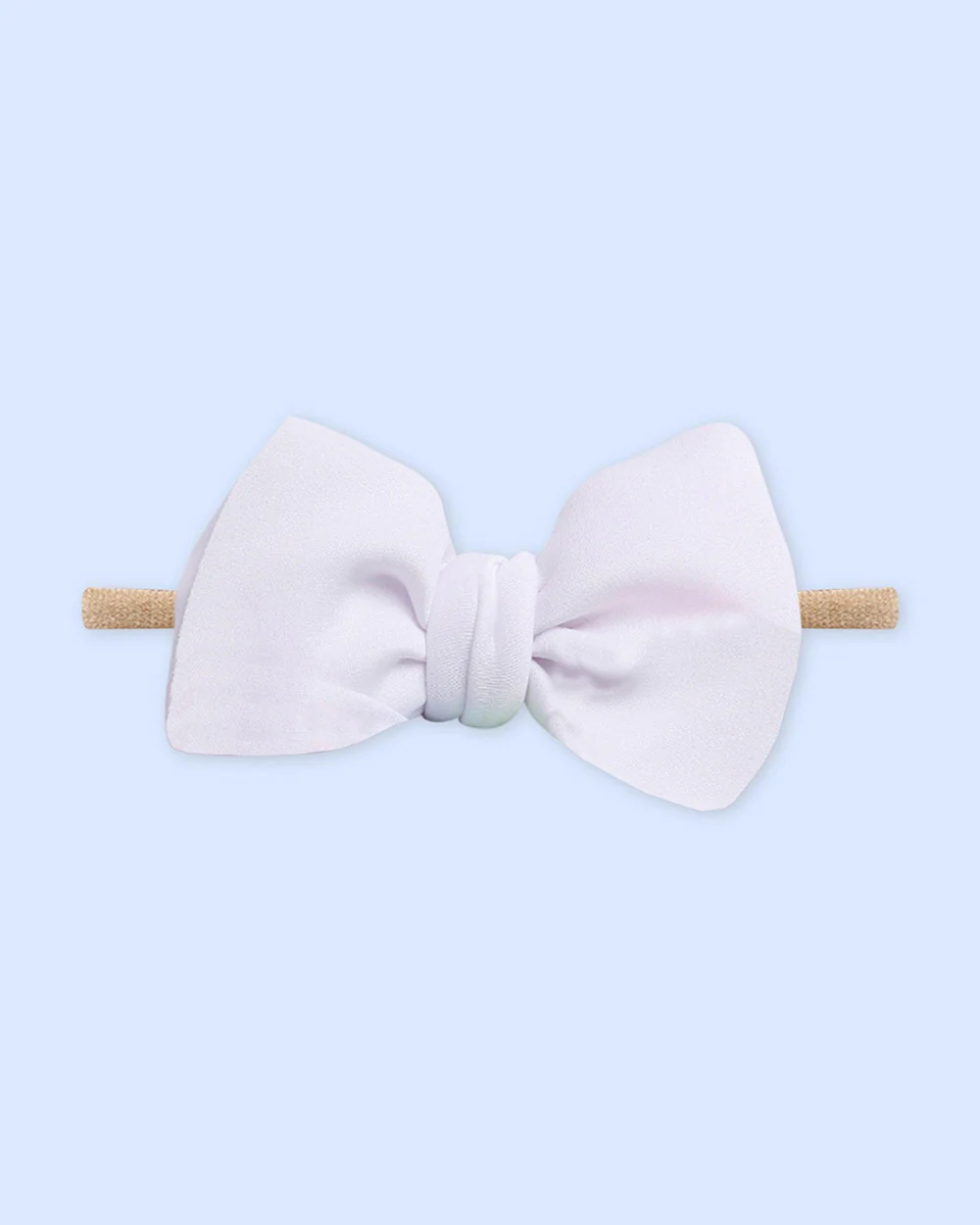 Polka Tots Pink & White Headband Set-Solid-Cotton-Pack of 3-For Infants - Image 3