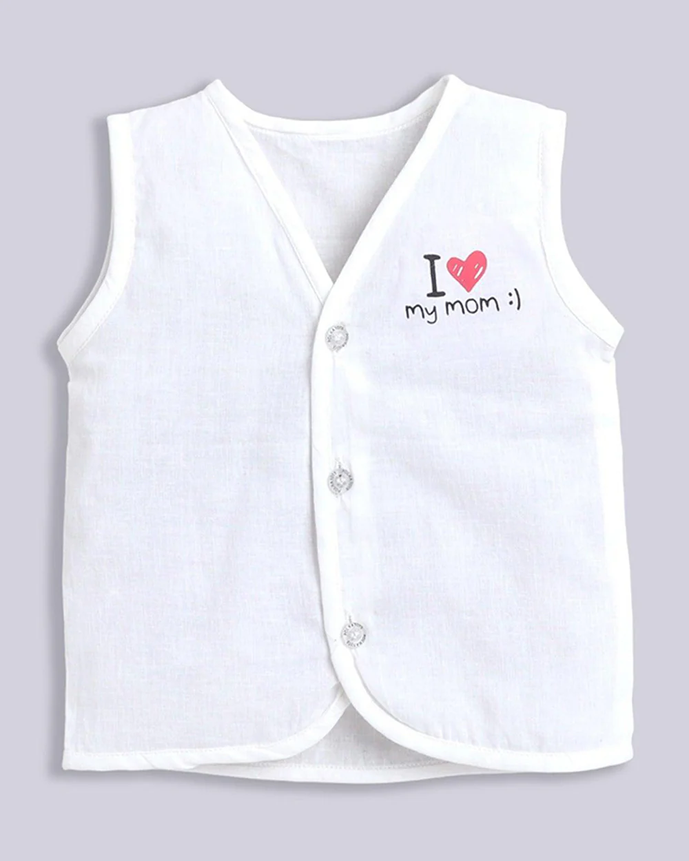 Polka Tots White Jhablas-Cotton-Printed-Pack of 3-For Infants - Image 5