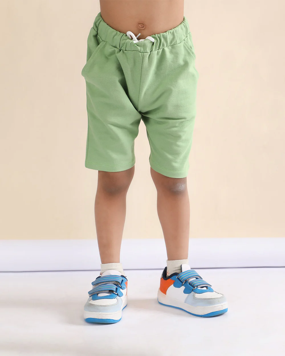 Polka Tots Yellow & Green T-shirt & Shorts Set-Alligator Print-Cotton-For Infants - Image 5
