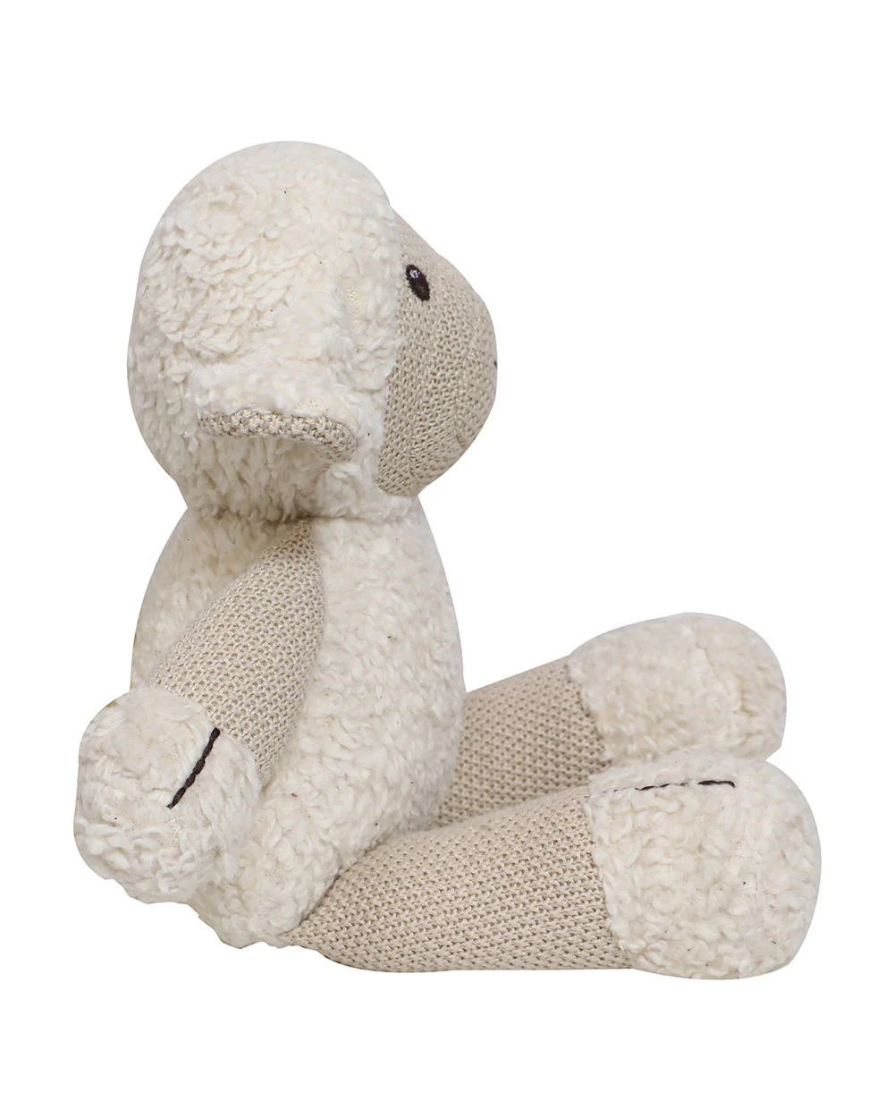 Pomme Cute Sheep Cotton Knitted Soft Toy-Promotes Visual Stimulation-Plush Cuddly Toy For Newborn - Image 3